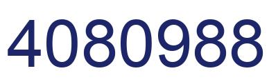 Number 4080988 blue image