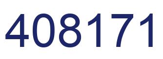 Number 408171 blue image