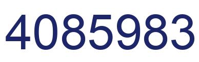Número 4085983 imagen azul