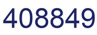 Number 408849 blue image