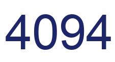 Number 4094 blue image