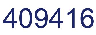 Number 409416 blue image
