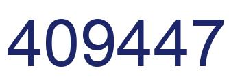 Number 409447 blue image