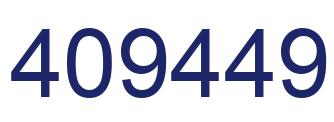 Number 409449 blue image
