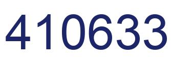 Number 410633 blue image