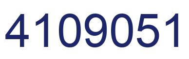 Number 4109051 blue image