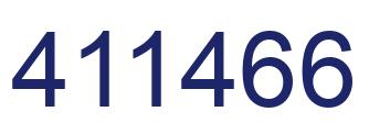 Number 411466 blue image
