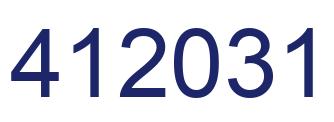 Número 412031 imagen azul