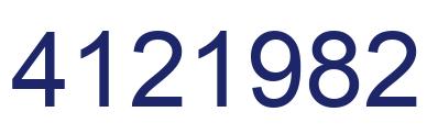 Número 4121982 imagen azul