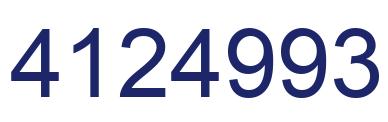Número 4124993 imagen azul