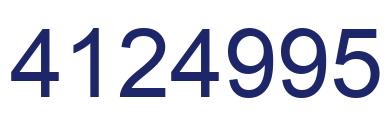 Número 4124995 imagen azul