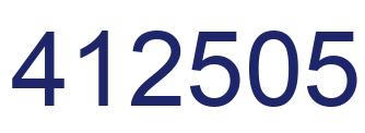 Número 412505 imagen azul