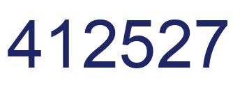 Number 412527 blue image