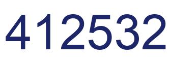 Number 412532 blue image