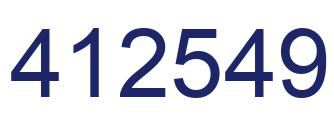 Número 412549 imagen azul