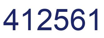 Número 412561 imagen azul