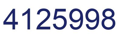 Número 4125998 imagen azul