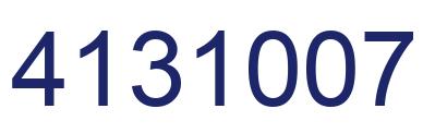 Number 4131007 blue image