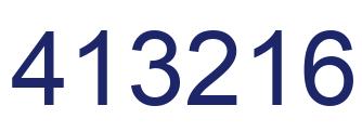 Número 413216 imagen azul
