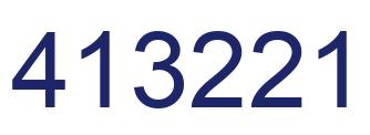 Número 413221 imagen azul