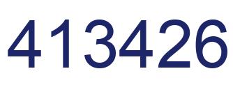 Número 413426 imagen azul