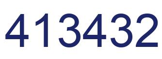 Número 413432 imagen azul