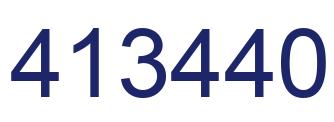 Number 413440 blue image