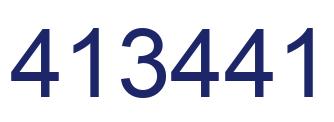Número 413441 imagen azul