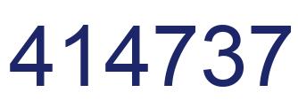 Number 414737 blue image