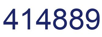 Number 414889 blue image