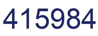Number 415984 blue image