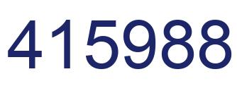Number 415988 blue image
