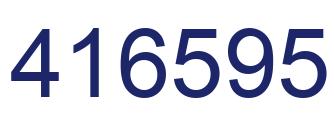 Número 416595 imagen azul
