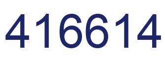 Number 416614 blue image