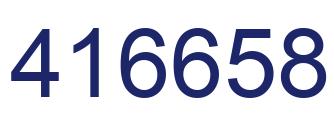 Number 416658 blue image