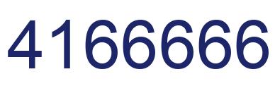 Número 4166666 imagen azul