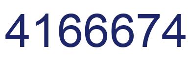 Number 4166674 blue image