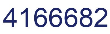Number 4166682 blue image