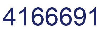 Number 4166691 blue image