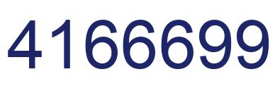 Número 4166699 imagen azul
