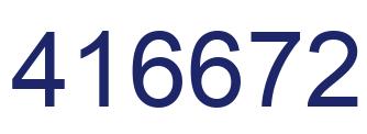 Number 416672 blue image