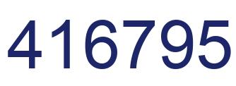 Number 416795 blue image