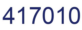 Number 417010 blue image