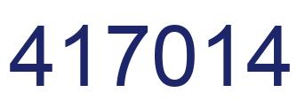 Number 417014 blue image