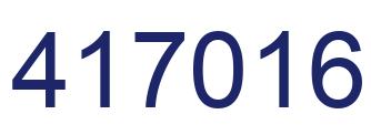 Number 417016 blue image