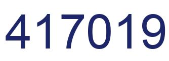 Number 417019 blue image
