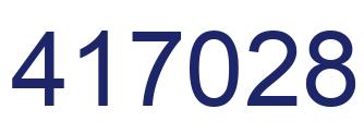 Number 417028 blue image