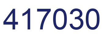 Number 417030 blue image