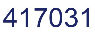 Número 417031 imagen azul