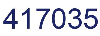Número 417035 imagen azul